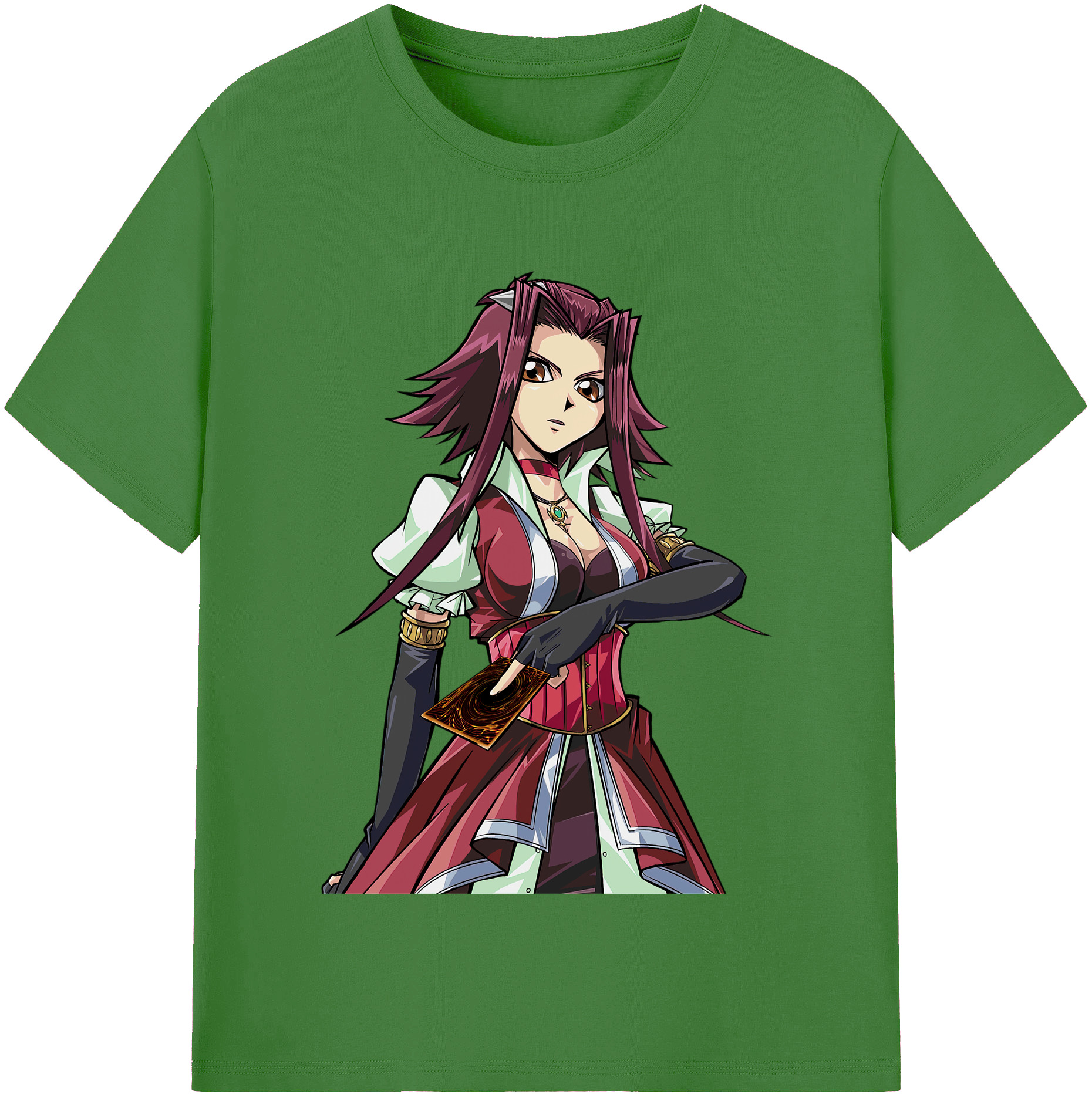 （画像用） 遊☆戯☆王 Yu-Gi-Oh! レディースカジュアルプリントTシャツ（綿100％）